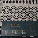 jinchan Moroccan Runner Rug 2x8 for Hallway - Geometric Honeycomb Modern Geometric Machine Washable Soft Ultra-Thin Non-Slip Carpet for Kitchen Bedroom Laundry Room (2x8ft,Black)