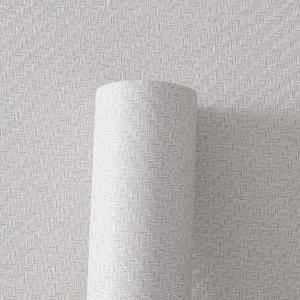 Haimin Fabric Wallpaper Textured Contact Paper (24in X 393in) Grasscloth Wallpaper Peel and Stick Faux Linen Wall Paper Waterproof Vinyl Self Adhesive (Light Gray)