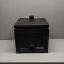 Mayne Fairfield Garden Hose Bin - Black - 17in L x 17in W x 18in H - Holds up to 100 ft. of standard garden hose (5858-B)