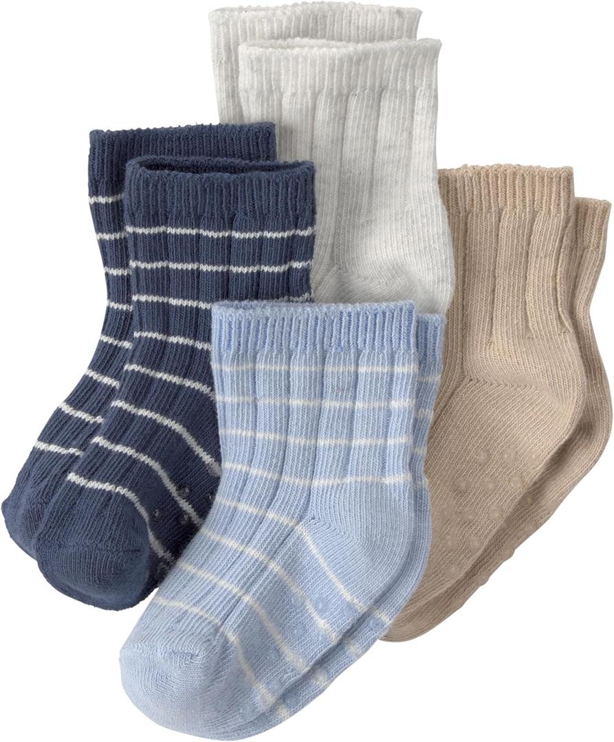 little planet by carter's Multipack Socks, Blue Stripes (3-12 Months)