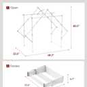 Sakugi Foldable Clothes Drying Rack, 48.2" W, Stable Arch Structure, 23.6"D x 48.2"W x 40.0"H
