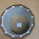 MAXXAIR Maxxfan Dome 6" Round 12V Ventilation Fan - Compact Solution for Rooftop or Sidewall Ventilation, Exhaust Only, Removable Screens, Fan Guard Rain Shield, Moisture Control, White (00-03812W)