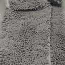 OLANLY Large Bathroom Rugs 50x30, Extra Soft Absorbent Chenille Bath Rugs, Rubber Backing Quick Dry, Machine Washable Bath Mats for Bathroom Floor, Tub and Shower, Home Decor Accessories, Light Grey
