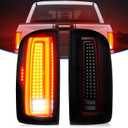 LED Tail Light Fit for Chevy Colorado/Fit for GMC Canyon 2015-2022 (Factory Halogen Type) Rear Brake Lamp Taillight Assembly, Black Housing Smoke Lens