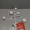 Coat Rack Wall Mount, Metal Wall Hanger with 10 Hooks for Coats, Hats, Keys, Bags, Modern Coat Hooks Wall-Mounted for Living Room, Bedroom, Entryway, Bathroom, Kitchen (White)