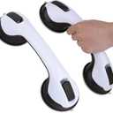 2 Pack Grab Bars for Bathtubs and Showers, Shower Handles for Elderly Seniors bar Bars Safety Elderly Suction 500 lbs Cup and Walls bathtubs Handicap He