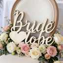 Bride to be' chair Wood Sign - Reception Wedding Decor with Ribbon- Engagement Wedding Party Table Decor for Ceremony Gifts for Bride Bridegroom Newlyweds
