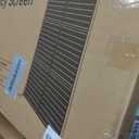 FENCY Metal Outdoor Privacy Screen 72" H47" W Vintage Wood Color Patio Privacy Screen, Freestanding Decorative for Deck Balcony Patio