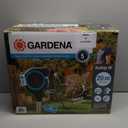 GARDENA 18614 | 66' x 1/2" Automatic Retractable Garden Hose Reel on Metal Spike, Outside Garden Hose with 360 swivel. No Holes in your house, Easy Installation, No Tools Required