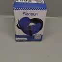 Travel Pillows for Airplanes, Airplane Pillow for Long Flight, Airplane Head Strap with Eye Mask for Sleep, Travel Neck Pillow for Car Road Trip, 360° Support Headrest, Stop Bobblehead, Black