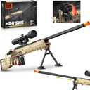 Fluorspar blaster Building Block Gun for Adults, 1: 1 M24 Model Gun That Shoot Educational Toys DIY Assembling Building Toys Set for Boys Age 14+, Collectible Gift for Toy Lovers, 1388Pcs