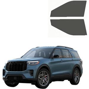 Precut Car Window Film for Ford Explorer(2020-2026),25% Front Doors Window Tint Kit, 2-Ply Precut Kit, Anti-Glare, Privacy Protection, Full UV and Heat Block - DIY Installation