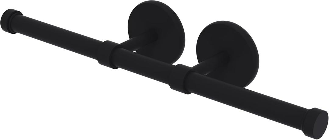 Allied Brass P1000-24-1 Prestige Skyline Collection Double Roll Tissue Toilet Paper Holder, Matte Black Allied Brass P1000-24-1 Prestige Skyline Collection Double Roll Tissue Toilet Paper Holder, Matte Black