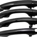 Lcyolada Set of 4 Exterior Door Handles for Hyundai Elantra 2017 2018 2019 2020, Replaces 82651-F0010- w/o Smart Entry System (Front & Rear Side)