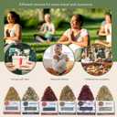 Resin Incense - Natural Tree Gum Sap - 6x30g Variety Pack Including Frankincense and Myrrh Copal Benzoin Dragon's Blood Damar