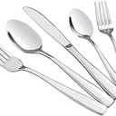 HOMMP 80-Piece Stainless Steel Flatware Set, Service for 16