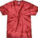 Colortone Spider Tie Dye T-Shirts for Men and Women - Unisex Short Sleeve Tie-Dye T Shirts for Adults,L
