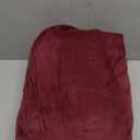 H.VERSAILTEX Sofa Cover 3 Piece T Cushion Sofa Slipcovers Thick Velvet Couch Cover Furniture Protector Stretch T Cushion Sofa Covers for 2 Cushion Couch with 2 Individual T Cushion Covers, Burgundy