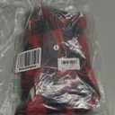 Malier Dog Winter Coat, Classic Plaid Fleece Dog Cold Weather Coats Pet Jacket with Pocket, Windprood Warm Coat Vest Pet Clothes Apparel for Small Medium Large Dogs (Red, Large)