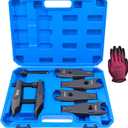 Ball Joint Separator Tool Kit, Compatible with BMW Benz Land Rover, Tie Rod Ends Remover Tool 22mm 24mm 27mm 31mm 36mm, with Carrying Case & Gloves