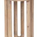 Kate and Laurel Kenzo Modern Wooden Round Side Table; 14 x 14 x 20; Light Natural; Transitional Wood End Table for Use as Bedroom Nightstand or Living Room Accent Table