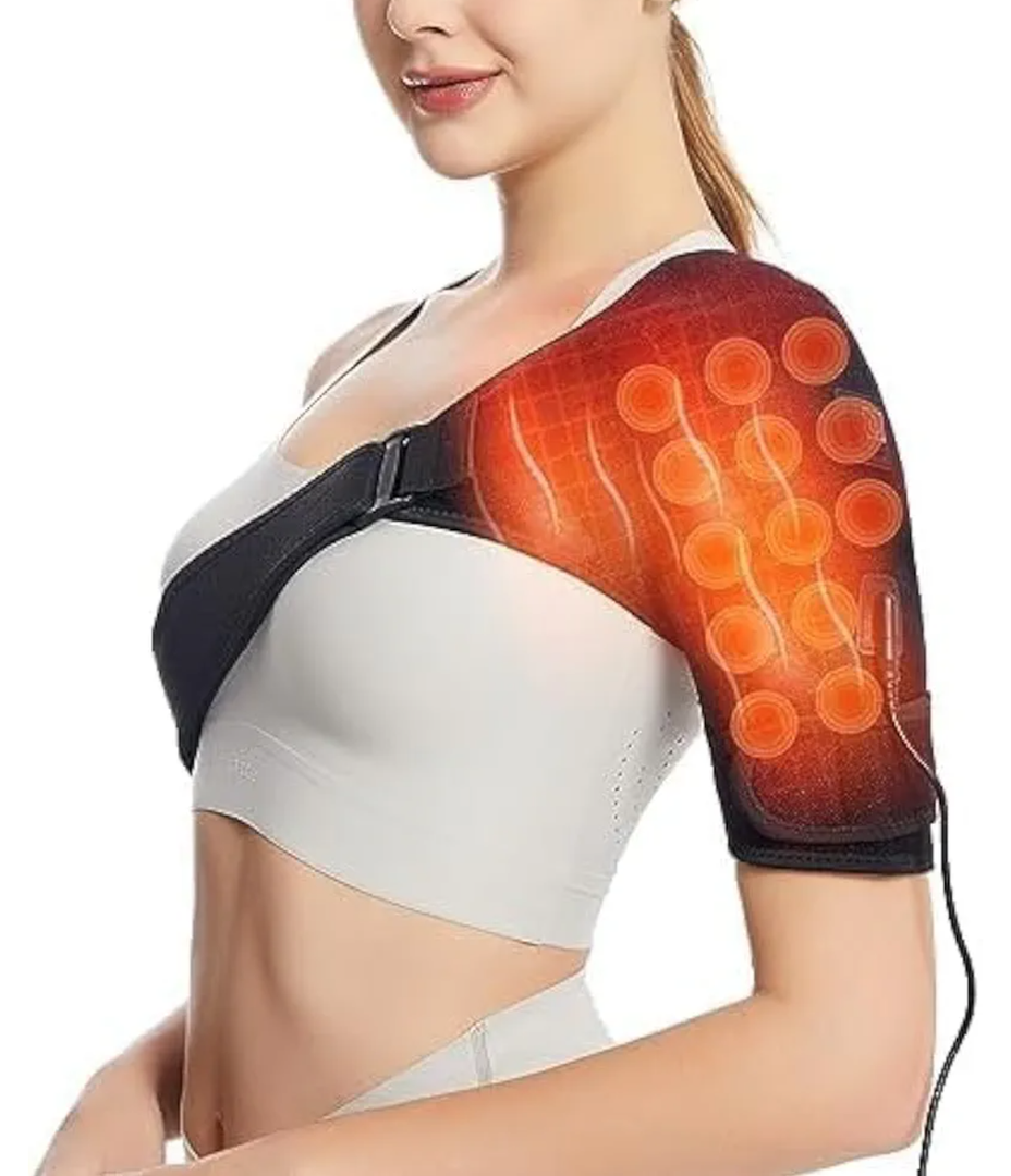 Shoulder Heating Pad,Jade Rotator Cuf Heated Shoulder Wrap for Rotator Cuff Pain 3 Adjustable Heat