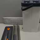 Mopt with Wringer Set for Home,61" Flat Mop and System for Floor Cleaning,Wet Dry Mop Window Wall Cleaner with Long Handle,Floor Mop with 4 Washable Microfiber Pads