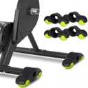 4 Pack Bike Trainer Rocker Feet, Indoor Bike Trainer Stand Rocker Feet Adapters, Indoor Cycling Snap Rocker Feet Adapters with 8 Pack Tennis Balls for Wahoo Kickr Core 1,Indoor Cycling Accessories
