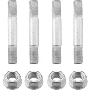 X AUTOHAUX 4 Set Wheel Hub Mounting Hardware Kit for Ford F250 F350 F450 F550 Excursion 1999-2004 Metal Silver Tone F81Z1107AA