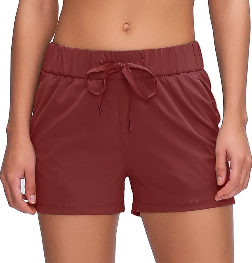 Willit Women's Shorts Hiking Athletic Shorts Yoga Lounge Active Workout Running Shorts Comfy Casual with Pockets 2.5" L