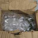 Cinrobiye 12 Set Easter Snow Globe DIY Craft KitsMake Your Own Bunny Rabbit Plastic Egg Snow Globes, Spring Holiday Arts & Crafts for Home Family Party Decor Classroom Activities