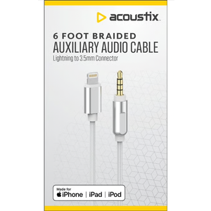 Acoustix Auxiliary Audio Cable 6 Foot