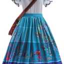 Mirabel Costume for Girls Cosplay Isabella Dress | Princess Halloween Dress Up, Christmas Birthday Party Outfit, with Accessories, 12