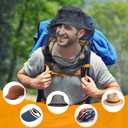 Mosquito Head Net for Insects, 4 Pack, Premium Bug Net for Head, Fly & Bug Protection | Ultra Large & Long, Finest Holes for Camping, Hiking, Fishing, Gardening, Fits All Hats for Men & Women