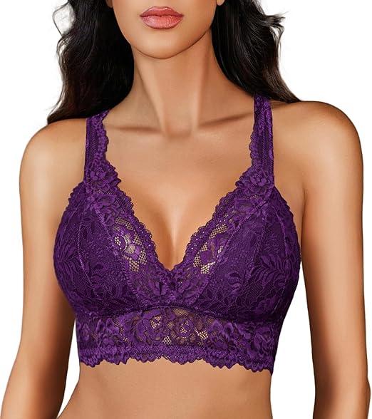 Avidlove Lace Bralettes for Women Wireless Unpadded Bras Racerback Camisole Tops Basic Cami Sexy Strappy Everyday Lingerie M Avidlove Lace Bralettes for Women Wireless Unpadded Bras Racerback Camisole Tops Basic Cami Sexy Strappy Everyday Lingerie M