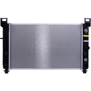 Radiator 28" Core | Compatible with 1999-2014 Chevy Silverado, Tahoe, Suburban, Sierra, Yukon 4.3L, 4.8L, 5.3L, 2002-2005 Escalade 5.3L | Transmission Oil Cooler | without rear climate control