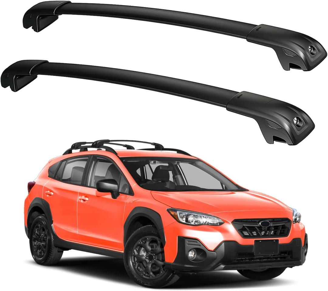 300lbs Roof Rack Cross Bars Compatible with Subaru Crosstrek 2018 2019 2020 2021 2022 2023 & Impreza 2017-2023, Aluminum Lockable Crossbars for Rooftop Cargo Carrier Luggage Kayak Canoe Bike
