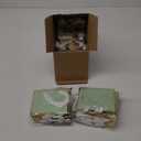 Yeaqee 50 Pcs Mini Metallic Foil Gift Bags with Handles 4x4. 75x2. 25'' Tiny Thank You Favor Bag Bulk with Tag for Father's Day Graduation Wedding Birthday Bridal Shower Party Favor(Sage Green, Gold)