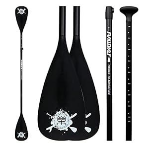 FunWater SUP Paddle - Adjustable Stand Up Paddle 3 Piece or 4 Piece Floating Alloy Portable Paddle Board Paddle - Lightweight & Floating oars - Durable and Packable - Efficient Padding