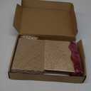 25Pcs Gold Glitter Wedding Invitations with Burgundy Ribbons Laser Cut Invitation Pocket with RSVP Cards Envelopes Blank for Wedding Quinceanera Anniversary (Complete Blank, Templates)