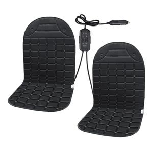 2 Pack Seat Cushion Winter Cover for Full Back and Seat (Black)