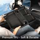 JYCDC Lower Center Console Organizer Compatible with Toyota Sienna 20212026, Under Bridge Storage Tray with Cup Holders, Floor Insert Box Interior Accessories (Center Console Organizer)