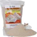 DR.DUDU Hamster Bath Sand, 6.6lb Dust Free Desert Sand or Potty Litter Sand for Hamster Chinchillas Gerbil Syrian Mice Small Animals (Beige)