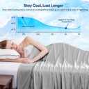 VFROO Cooling Blanket for Hot Sleepers King Size 108''90'', Summer Blanket Thin Lightweight Breathable, Absorbs Sweat Heat to Keep Adults Cool, Cold Blanket for Sleeping on Bed Couch, Grey