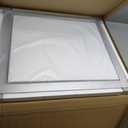 SMIROR Brushed Silver Bathroom Mirror for Over Sink, 24x 28 Metal Thick Framed Rectangle Vanity Mirror for Wall, Right Angle Corner, Anti-Rust, Horizontally or Vertically Mounted