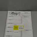 Magnetic Refrigerator Whiteboard,Weekly Menu, Meal Planner, Grocery Shopping List, Dry Erase Board, for Kitchen Fridge with 8 Color Magnetic Markers (16inchx12inch)