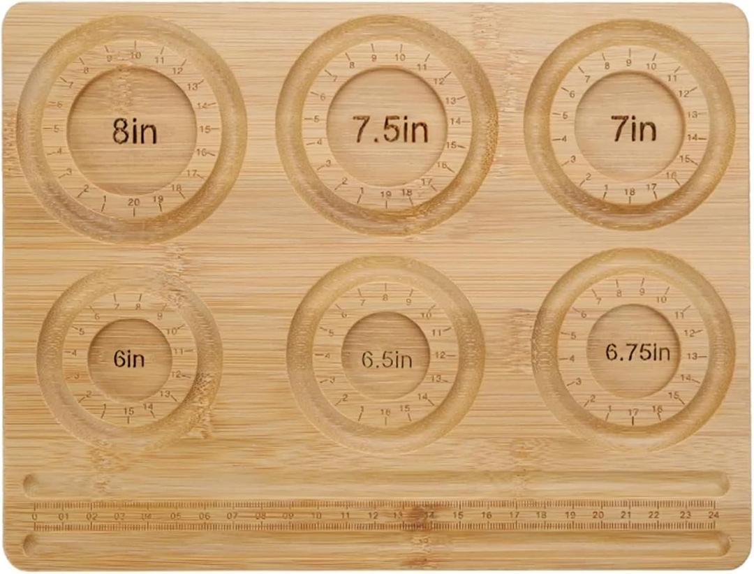 10x8'' Wooden Bead Board for Jewelry Making Panel with 6 Size Grooves, Easy to Use DIY Bead Board Makes Your DIY Job Easier
