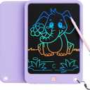 LCD Writing Tablet 10 Inch, Toys for 3 4 5 6 7 8 9 10 Year Old Boys Girls, Colorful Doodle Board Drawing Tablet, Gift for Boys Toddlers Age 3-12 Years, Memo Board, Drawing Pads with Lanyard(Purple)