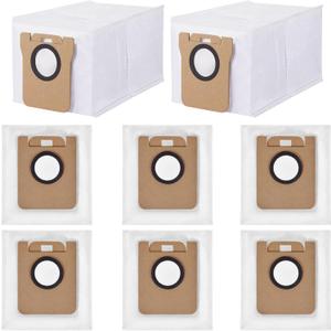 8 Pack Dust Bags Compatible With Drametech D10 Plus Z10 Pro L10 Plus Robot Vacuum Bags Self-Emptying Base Disposable Bag Accessory Parts