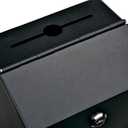 Mail Boss Locking Steel Suggestion Box Key Drop Box, Black